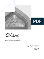 Olana For Solo Vibraphone