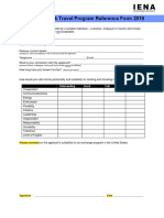 Summer Work Travel Program Reference Form 2019: Outstanding Good Fair Low