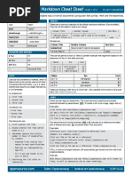 Markdown Cheat Sheet