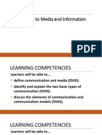 1.MIL 1. Introduction To MIL Part 1 Communication Media Information Technology Literacy and MIL