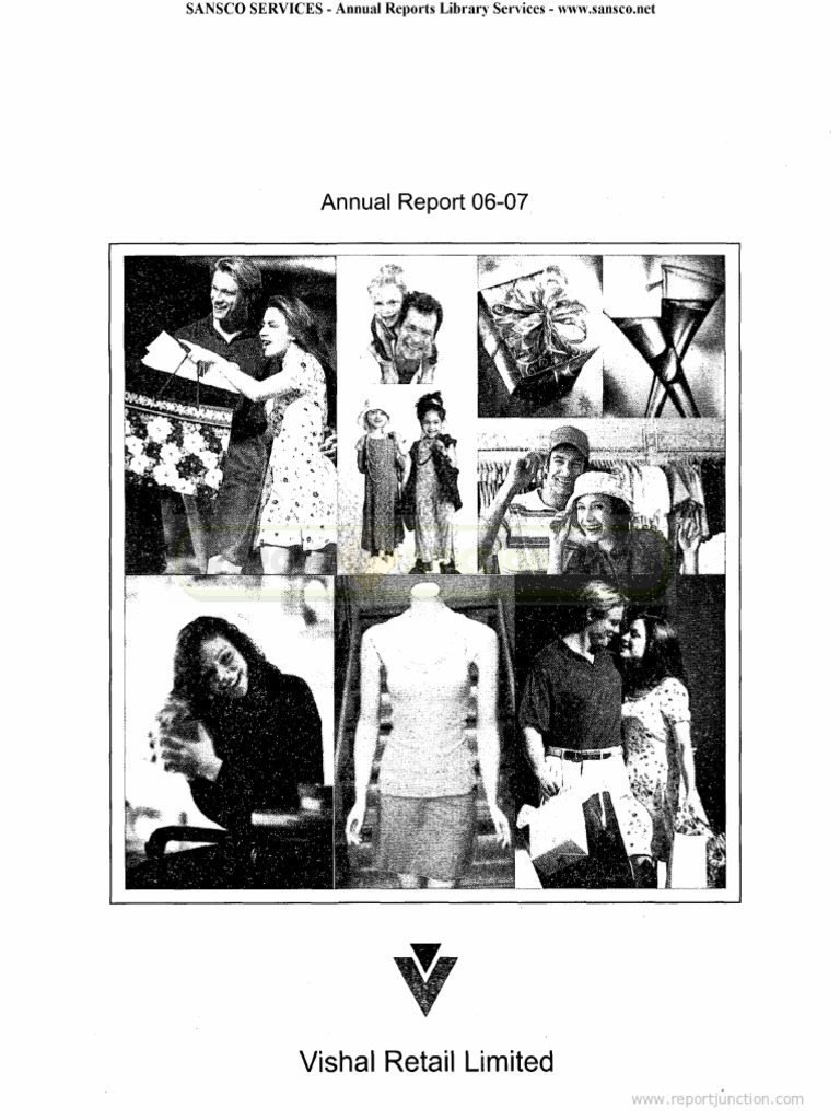 Annual Report 0607 Vishal Retail Limited Download Free PDF Retail