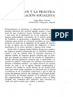 Los Maestros y La Práctica en La Educación Socialista