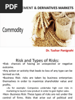 Session 1 RISK MANAGEMENT & DERIVATIVES MARKETS