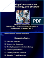 Leadership Communication Purpose, Strategy, and Structure: Lectures Based On by Deborah J. Barrett, PH.D