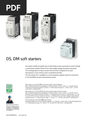 DS6, DS7, DM4 Soft Starters Overview | PDF | Electric Motor