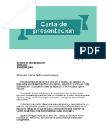 Carta de Presentación