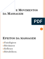 Efeitos e Movimentos Da Massagem