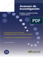 Impacto de prácticas preprofesionales en empleo universitarios