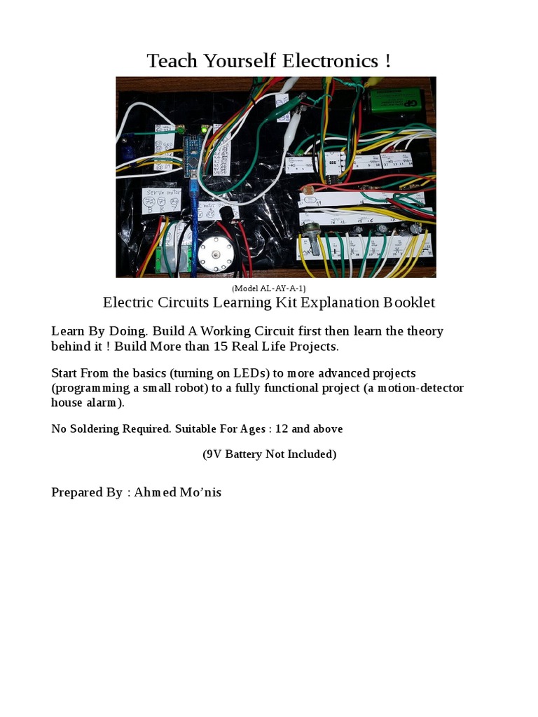 Teach Yourself Electronics ! Electric Circuits Learning Kit
