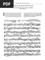 Cadenzas For The Mozart Oboe Concerto: Ivan Poushechnikov (Honorary Member of The IDRS) Moscow, Russia