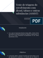 Teste ASSIST avalia risco de dependência de álcool e drogas