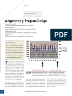 Weightlifting Program Design