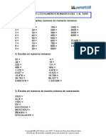 Ejercicio Los Numeros Romanos Del 1 Al 1000 1384