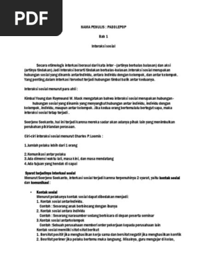 Interaksi Sosial Docx
