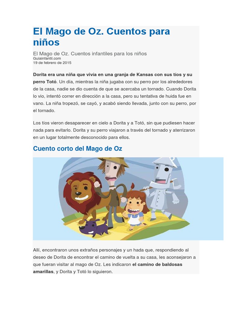 Mago de Oz | PDF | Wizard Of Oz (Personaje), image size:768x1024