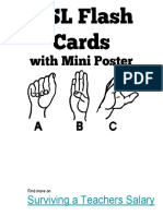 American Sign Language Flash Cards