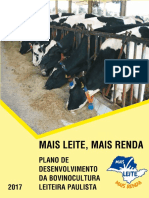 Plano de desenvolvimento da bovinocultura leiteira paulista