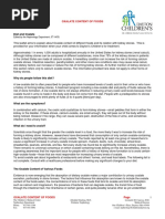 Lithiasis Oxalate and Diet