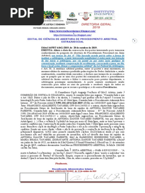 Edital 16.PRT 6.042..2019, De 28 de Outubro de 2019.TEXTO