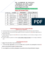 Cliquez ICI ... Programmation 3ème Tour Régional Coupe D Algérie Séniors