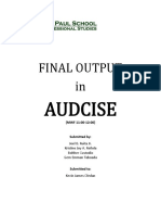 Final Output In: Audcise