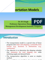 DS-Session-Transportation Models and Transshipmnet