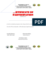 Cert of Partcption