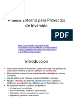 Análisis Entorno para Proyectos de Inversión