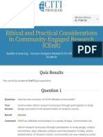 Ethical and Practical Considerations in Community-Engaged Research (Cenr)