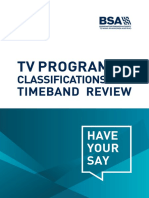 Bsa Timeband Consultation 2018