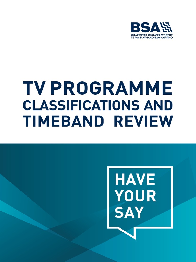 TV Classifications and Timeband Review | PDF | Television | Pay Television