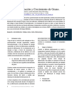 Recristalizacion y Crecimiento de Grano