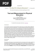 Download Test and Measurement in Physical Education by mgsann1982 SN4324463 doc pdf