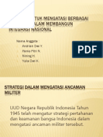 Strategi Untuk Mengatasi Berbagai Ancaman Dalam Membangun Integrasi Nasional