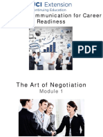 Business Negotiation Module 1 Objectives
