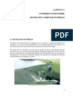 Filtración y drenaje en presas: conceptos clave para el diseño y control