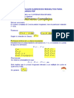 Números complejos ejercicios resueltos PDF