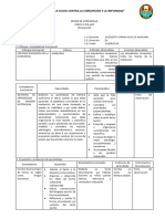 SESIÓN de APRENDIZAJE Ingles 2019