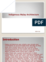 172 ARCH 1311 IEN00817 15050 934 Lecture 7-Malay Architecture