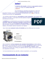 Contactor Funcionamiento Monofasico