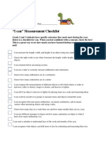 Grade 2 Measurement I Can Sheet