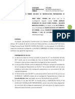 MODELO DE ESCRITO DE CONTROL DE PLAZO-FALSIFICACIÓN DE DOCUMENTOS