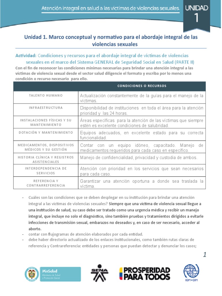 Marco Conceptual y Normativo para El Abordaje Integral de Las ...