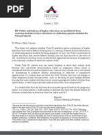 Alliance Defending Freedom Warning Letter To Colleges On Pregnancy Discrimination