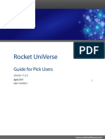 Rocket UniVerse Pickuserguide - v1123