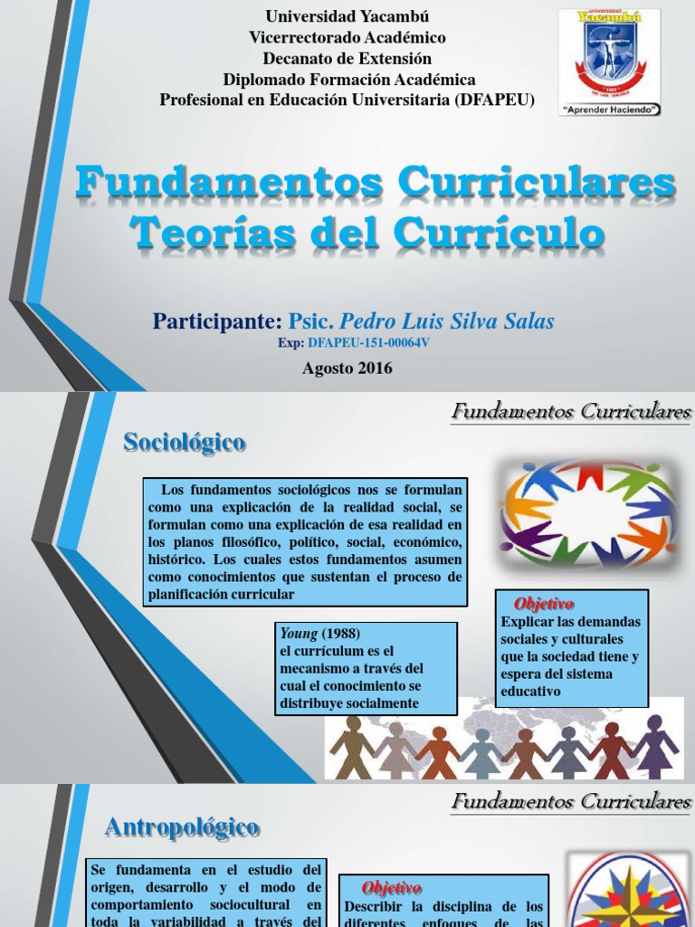 Fundamentos del Currículo Educativo | PDF | Plan de estudios | Science