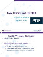 Pain, Opioids and the Emr