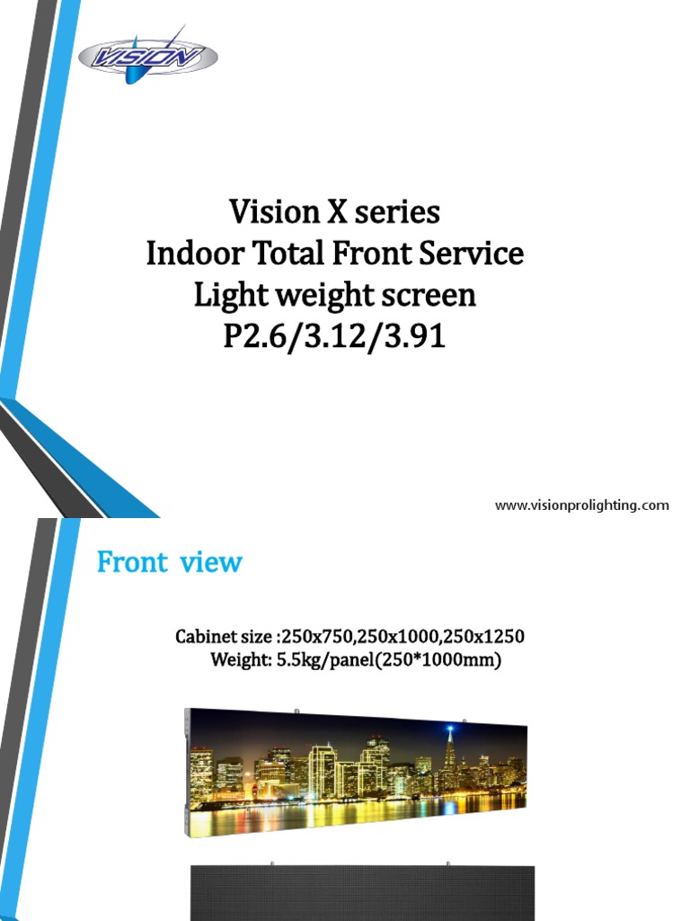 Vision X Series Portable LED Screens | PDF