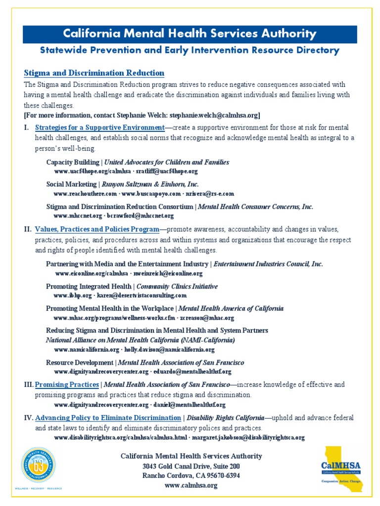 California Mental Health Services Authority: Statewide Prevention and ...