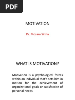 Motivation: Dr. Mosam Sinha